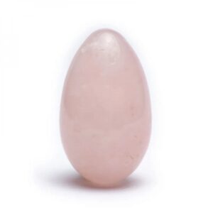 Oeuf de yoni en quartz rose naturel et poli